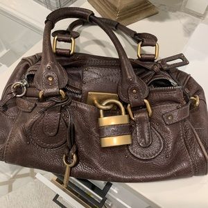 Chloe Brown leather paddington purse